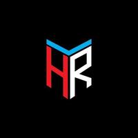 hr letter logo creatief ontwerp met vectorafbeelding vector