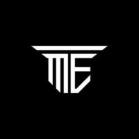 me letter logo creatief ontwerp met vectorafbeelding vector