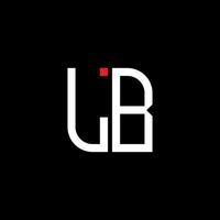 lb letter logo creatief ontwerp met vectorafbeelding vector