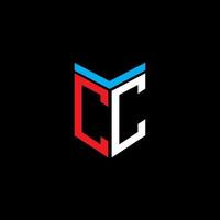 cc letter logo creatief ontwerp met vectorafbeelding vector