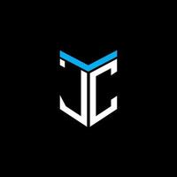 jc letter logo creatief ontwerp met vectorafbeelding vector