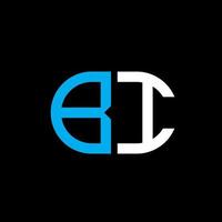 bi letter logo creatief ontwerp met vectorafbeelding vector