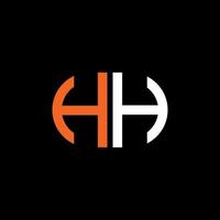 hh letter logo creatief ontwerp met vectorafbeelding vector