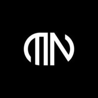 mn letter logo creatief ontwerp met vectorafbeelding vector