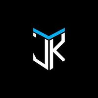 jk letter logo creatief ontwerp met vectorafbeelding vector