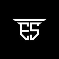 es letter logo creatief ontwerp met vectorafbeelding vector