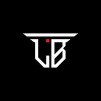lb letter logo creatief ontwerp met vectorafbeelding vector