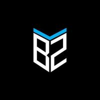 bz letter logo creatief ontwerp met vectorafbeelding vector