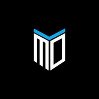 mo letter logo creatief ontwerp met vectorafbeelding vector