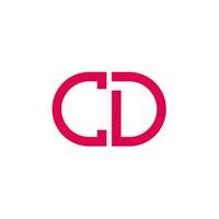 cd letter logo creatief ontwerp met vectorafbeelding vector