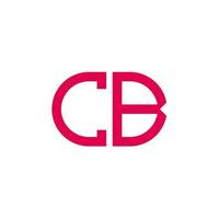 cb letter logo creatief ontwerp met vectorafbeelding vector