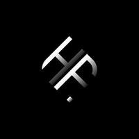 hf letter logo creatief ontwerp met vectorafbeelding vector