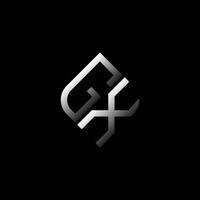 gx letter logo creatief ontwerp met vectorafbeelding vector