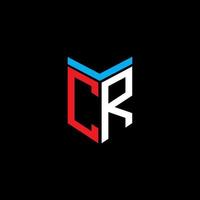 cr letter logo creatief ontwerp met vectorafbeelding vector