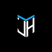 jh letter logo creatief ontwerp met vectorafbeelding vector