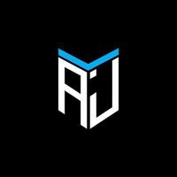 aj letter logo creatief ontwerp met vectorafbeelding vector