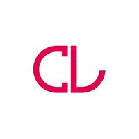 cl letter logo creatief ontwerp met vectorafbeelding vector