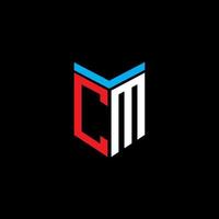 cm letter logo creatief ontwerp met vectorafbeelding vector