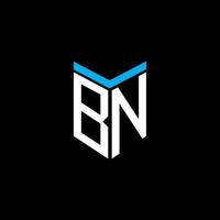 bn letter logo creatief ontwerp met vectorafbeelding vector