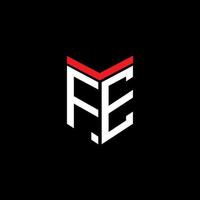 fe letter logo creatief ontwerp met vectorafbeelding vector