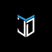 jd letter logo creatief ontwerp met vectorafbeelding vector