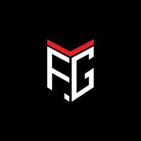 fg letter logo creatief ontwerp met vectorafbeelding vector