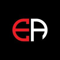 ea letter logo creatief ontwerp met vectorafbeelding vector