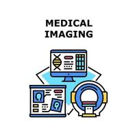 medische beeldvorming pictogram vectorillustratie vector