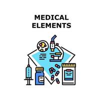 medische elementen pictogram vectorillustratie vector