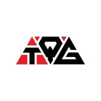 tqg driehoek brief logo ontwerp met driehoekige vorm. tqg driehoek logo ontwerp monogram. tqg driehoek vector logo sjabloon met rode kleur. tqg driehoekig logo eenvoudig, elegant en luxueus logo. tqg