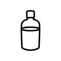 fles aceton pictogram vector overzicht illustratie