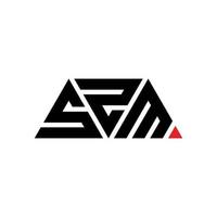 szm driehoek brief logo ontwerp met driehoekige vorm. szm driehoek logo ontwerp monogram. szm driehoek vector logo sjabloon met rode kleur. szm driehoekig logo eenvoudig, elegant en luxueus logo. szm