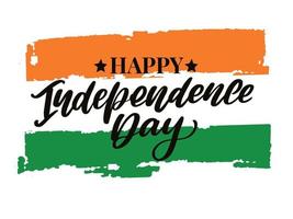 creatieve Indiase nationale vlag kleur achtergrond met ashoka wiel, elegante poster, spandoek of flyer ontwerp voor 15 augustus, gelukkige viering van de onafhankelijkheidsdag. vector