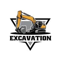 uexcavator zware constructie illustratie logo vectorntitled-1 vector