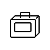 lunchbox pictogram vector. geïsoleerde contour symbool illustratie vector