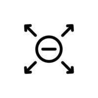 magneet pictogram vector. geïsoleerde contour symbool illustratie vector