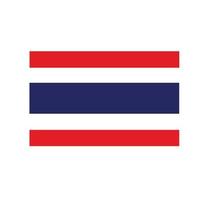 vlag van thailand. vector illustratie eps10