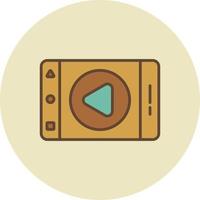 live streaming gevuld retro vector