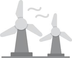 windenergie plat grijstinten vector