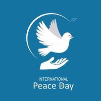 internationale dag van vrede met vector