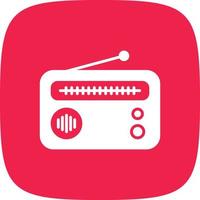 radio glyph ronde hoek vector