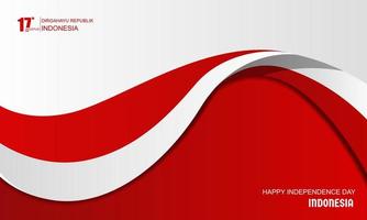 17 augustus. gelukkige onafhankelijkheidsdag republiek indonesië, achtergrondontwerp vector