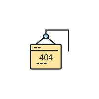 404 pictogrammen symbool vectorelementen voor infographic web vector