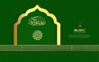 Arabische achtergrond luxe kalligrafie met ornament met islamitisch patroon vector