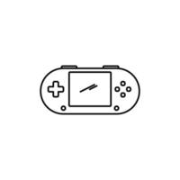 technologie game console pictogram overzicht vector