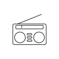 technologie radio pictogram overzicht vector