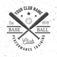 honkbal club badge. vectorillustratie. concept voor shirt of logo, print, stempel of tee. vector