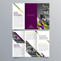 gevouwen brochure sjabloon minimalistisch geometrisch ontwerp voor corporate en business. creatief concept brochure vector sjabloon.