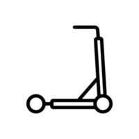 kick scooter pictogram vector overzicht illustratie