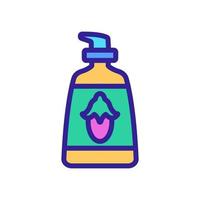 jojoba vloeibare zeep fles pictogram vector overzicht illustratie